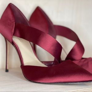 Imagine by Vince Camuto Red Satin Pumps
